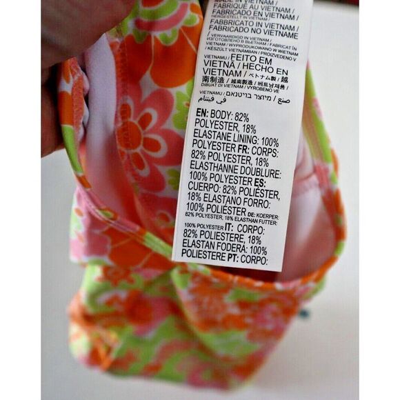 Roxy ERGWR03354 Girl's Sz 12/L Orange Last in Paradise L/S One Piece Swimsuit - Picture 10 of 10